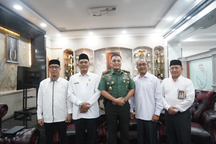 Terima Silaturahmi Rektor IAIN Langsa, Pangdam IM Sampaikan Ini