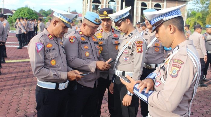 Antisipasi Judi Online, Sipropam Periksa HP Personel Polres Aceh Jaya