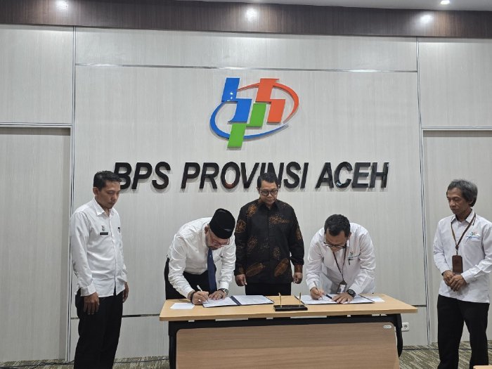 BPS dan DPW ADI Aceh Teken MoU Pengembangan Data Statistik