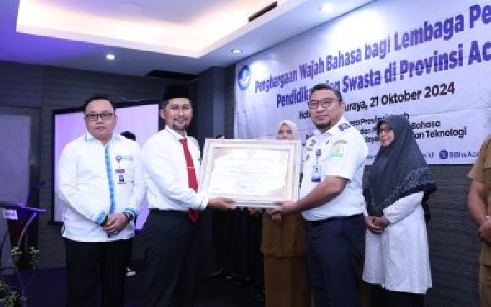 Dishub Aceh Raih Juara 1 Penghargaan Wajah Bahasa 2024