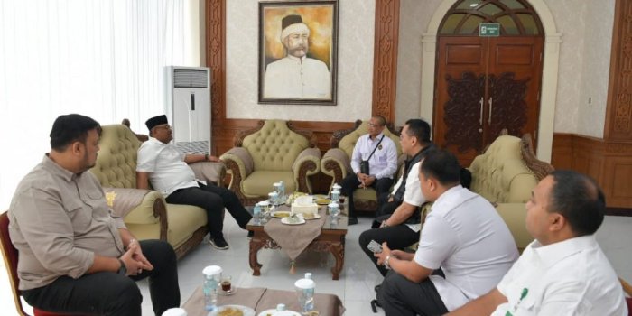 Pj Gubernur Terima Audiensi Tim Desk Koordinasi Pilkada Serentak Kemenko Polhukam di Aceh