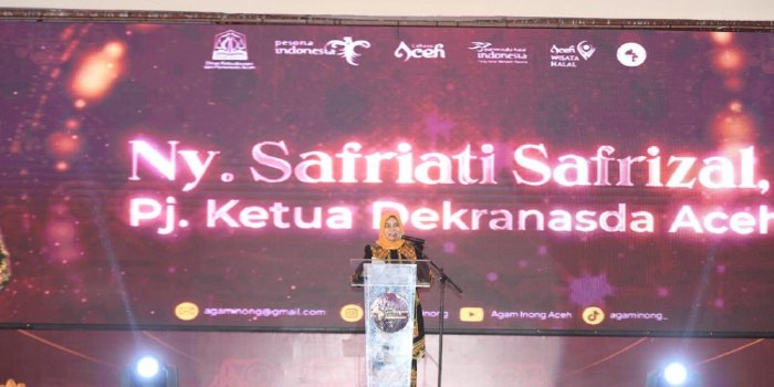 Pj Ketua Dekranasda Safriati Minta Agam Inong Promosikan Potensi Aceh
