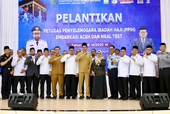 Lantik PPIH Embarkasi Aceh, Plt Sekda: Saudara adalah Pribadi Terpilih